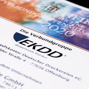 Picture of EKDD certificate