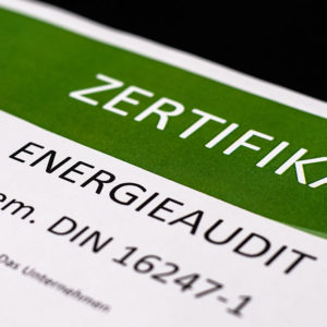 Bild Energieaudit Zertifikat