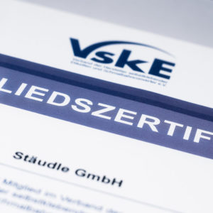 Picture of VskE certificate